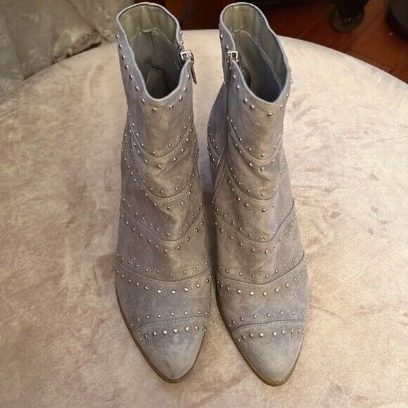 *Hippie Laundry* MADDA Sz 9 Grey Studded Ankle Booties EUC!! - Picture 4 of 9